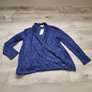 NWT medium Navy wrap top